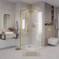 Grossman Galaxy 100x100x195 300.K33.01.1110.32.00 (золото сатин/прозрачное стекло) Image #8