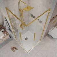 Grossman Galaxy 100x100x195 300.K33.01.1110.32.00 (золото сатин/прозрачное стекло) Image #9