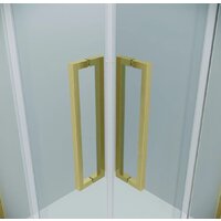 Grossman Cosmo 80x80x195 300.K33.02.8080.32.00 (золото сатин/прозрачное стекло) Image #3