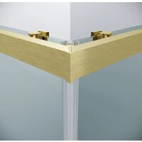 Grossman Cosmo 80x80x195 300.K33.02.8080.32.00 (золото сатин/прозрачное стекло) Image #4