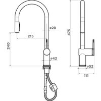 Omoikiri Tahara-SB-BN (нержавеющая сталь) Image #3