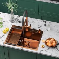 Roxen Simple 560220-60BR-V бронза/текстурная PVD покрытие (с коландером и дозатором) Image #2