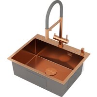 Roxen Simple 560220-60BR-V бронза/текстурная PVD покрытие (с коландером и дозатором) Image #11