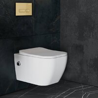 Roxen Cube bidet в комплекте с инсталляцией StounFix Dual Fresh 6 в 1 968095 (кнопка: брашированное золото) Image #8