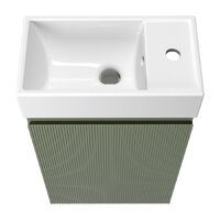 Wellsee Тумба под умывальник 2 в 1 WC Area 221805001 (тумба/матовый зеленый, раковина/глянцевый белый, без ножек) Image #3