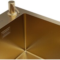 Roxen Simple 560220-60G-V золото/текстурная PVD покрытие (с коландером и дозатором) Image #11