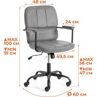 TetChair Alpha (иск. кожа, коричневый) Image #14