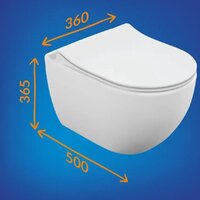 Cersanit Brasko Slim 64824 + Aqua 50 68178 +Accento Circle для Aqua 69078 (кнопка черный матовый) Image #8