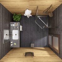 Triton Дека Хром А1 90х90 без поддона (прозрачное стекло) Image #3