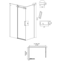 Grossman Classic 120x90x195 120.K33.04.1290.32.00 (золото сатин/прозрачное стекло) Image #19