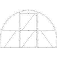 Импласт Атлант 3х4 дуги 40х20 шаг 67 15323 (с сотовым поликарбонатом) Image #2