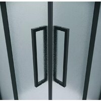 Grossman Cosmo 80x80x195 300.K33.02.8080.21.02 (черный матовый/шиншилла стекло) Image #3