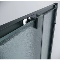 Grossman Cosmo 80x80x195 300.K33.02.8080.21.02 (черный матовый/шиншилла стекло) Image #5