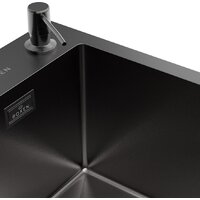 Roxen Simple 560220-60B-V графит/текстурная PVD покрытие (с коландером и дозатором) Image #11