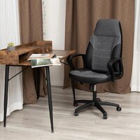 TetChair Inter 24 кожзам/ткань (черный/серый, 36-6/207/TW-12/TW-11) Image #13