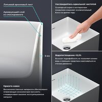 Wellsee Pure BY Wellsee 230712000 (отдельностоящий, без отверстия под смеситель, матовый белый) Image #4