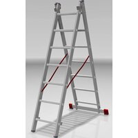 Новая высота NV 522 двухсекционная индустриальная 2x7 ступеней Image #3