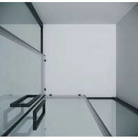 Grossman Cosmo 80x80x195 300.K33.02.8080.21.00 (черный матовый/прозрачное стекло) Image #6