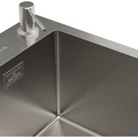 Roxen Simple 560220-60-V сатин/текстурная (с коландером и дозатором) Image #3