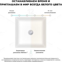 Wellsee Pure BY Wellsee 230713000 (отдельностоящий, без отверстия под смеситель, матовый черный/глянцевый белый) Image #6