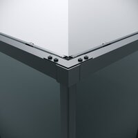 Grossman Galaxy 100x80x195 300.K33.01.1080.21.10 (черный матовый/тонированное стекло) Image #4