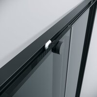 Grossman Galaxy 100x80x195 300.K33.01.1080.21.10 (черный матовый/тонированное стекло) Image #5