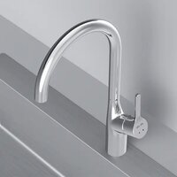 Saniteco 6550-L + Spike F9S07000 (хром, с сифоном, дозатором и коландером) Image #14