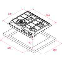 TEKA GZC 64320 XBN (лондонский кирпич) Image #11