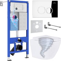 Roxen Antares Tornado Long в комплекте с инсталляцией StounFix Dual Fresh 6 в 1 868426 (кнопка: хром глянцевый глянцевая) Image #1