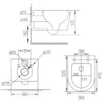 Roxen Porto в комплекте с инсталляцией StounFix Dual Fresh 6 в 1 968478 (кнопка: брашированное золото) Image #13