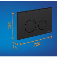 Cersanit Brasko Slim 64824 + Aqua Prime М 50 68179 с кнопкой Twins 63525 (кнопка черный матовый) Image #22