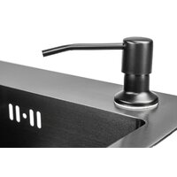 Saniteco 6045 Nano + Spike F9S07011 (сатин, с сифоном, дозатором и коландером) Image #5