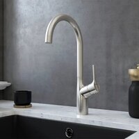 Saniteco 6045 Nano + Spike F9S07011 (сатин, с сифоном, дозатором и коландером) Image #15