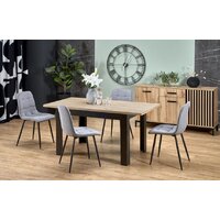 Halmar Bagio раскладной 120-160/80/77 (дуб артизан/черный)