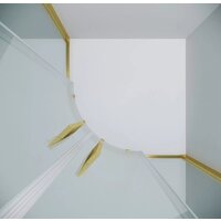 Grossman Cosmo 90x90x195 301.K33.02.9090.32.00 (золото сатин/прозрачное стекло) Image #6