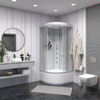 Niagara NG-2307-14G 80x80x215 (матовое стекло) Image #2