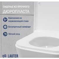 Lauter Nuremberg 21811 + 21901001 (белый, с кнопкой смыва 219703J сатин) Image #6