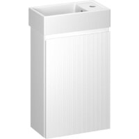 Wellsee Тумба под умывальник 2 в 1 WC Area 221801001 (тумба/матовый белый, раковина/глянцевый белый, без ножек)
