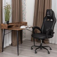 TetChair Arena metalBL (кож/зам, черный/черный карбон, 36-6/карбон черный) Image #17