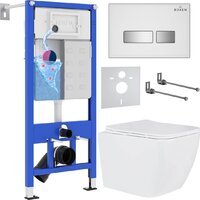 Roxen Cube One Rimless 6 в 1 StounFix Dual Fresh 634687 (белое стекло) Image #1