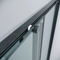 Grossman Galaxy 100x80x195 300.K33.01.1080.42.00 (графит сатин/прозрачное стекло) Image #9