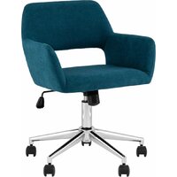 Stool Group Ross Chrome 50-12 (рогожка, синий)