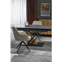 Halmar Volant 140-180/90/76 (черный мрамор/дуб золотой) Image #3