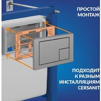 Cersanit Brasko Slim 64824 + Aqua Prime М 50 68179 с кнопкой Corner 64107 (кнопка хром матовый) Image #4