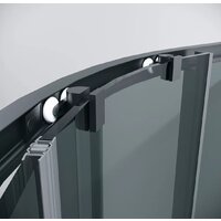 Grossman Cosmo 90x90x195 301.K33.02.9090.21.10 (черный матовый/тонированное стекло) Image #4