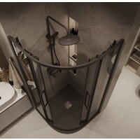 Grossman Cosmo 90x90x195 301.K33.02.9090.21.10 (черный матовый/тонированное стекло) Image #10