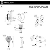 Whitecross Y YSET06TOPGLB (брашированное золото) Image #3