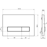 Berges Wasserhaus Tornas Rimless + Atom 410 АТ-043330 (с кнопкой Atom Line хром глянец) Image #16