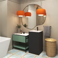 Wellsee Pure BY Wellsee 230716000 (отдельностоящий, с отверстием под смеситель, матовый черный/глянцевый белый) Image #7