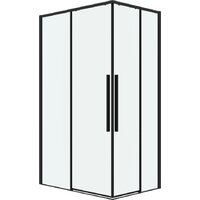 Grossman Galaxy 100x90x195 300.K33.01.1090.21.00 (черный матовый/прозрачное стекло)